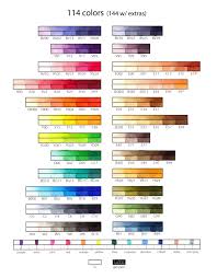 16 Exhaustive Blank Copic Color Chart 2019
