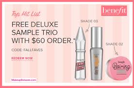 benefit cosmetics free gift w purchase