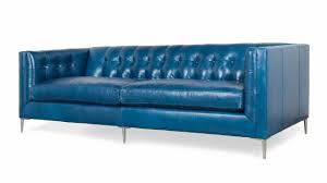 mid century modern leather sofa with