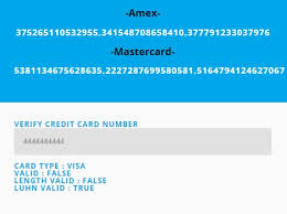 credit card number generator