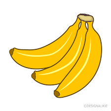 バナナの房イラストのフリー素材｜イラストイメージ