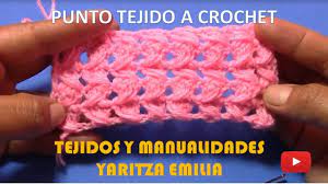 Colección de videos paso a paso de como realizar lindos puntos en crochet. Punto Tejido A Crochet Facil Y Rapido Para Prendas Tejidas Tejidos A Crochet Tejido Para Servilletas Croche