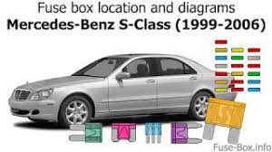 R230 fuse and relay diagrams mercedes benz forum. Fuse Box Location And Diagrams Mercedes Benz S Class Cl Class 1999 2006 Youtube