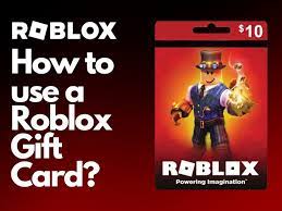 how to use a roblox gift card