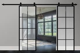 steel and glass interior doors modern