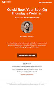 best webinar invitation email exles
