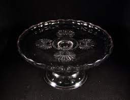 Canadian Pressed Glass Cake Stand