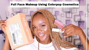 full face makeup using colourpop