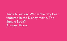 It's actually very easy if you've seen every movie (but you probably haven't). 100 Fun Disney Trivia Questions Answers Hard Easy