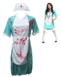 Halloween Costume Bloody Nurse Party Dress Up For Women