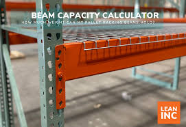 pallet rack beam capacity estimator