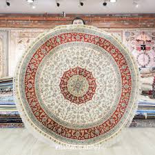 handmade pure silk rug persian villa