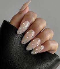 30 cly nails with rhinestones to