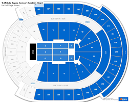 t mobile arena concert seating chart