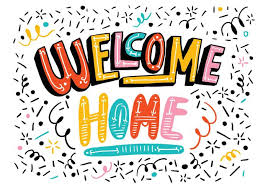 Bright Welcome Home Lettering Download Free Vector Art Stock