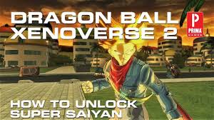 You have to complete the entire story mode, all 100 parallel quests*, and then use the . Dragon Ball Xenoverse 2 How To Get Super Saiyan Tips Prima Games