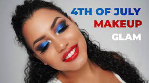 4th of july labor day makeup tutorial