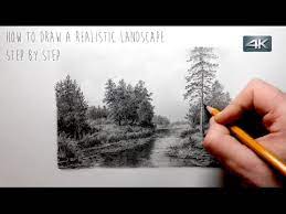 how to draw a realistic landscape