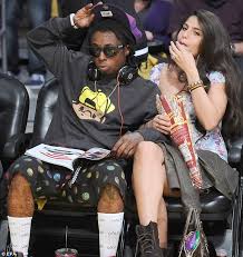 Lil wayne salary, net worth & earnings. Lil Wayne S Girlfriend Shows Off Sparkler At Los Angeles Lakers Game Amid Engagement Rumours Daily Mail Online