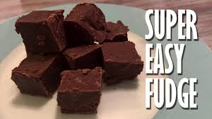 fudge with cocoa powder and sweetened