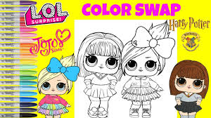 ❤️ supplies you might love (amazon affiliate links): Lol Surprise Dolls Coloring Book Color Swap Custom Jojo Siwa And Hermione Granger Youtube
