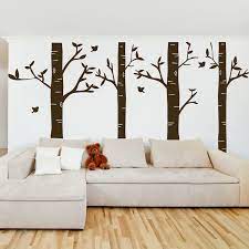 Birch Tree Forest Set Of 4 Wall Decals