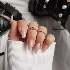 We hope you enjoy almond nails as much as we do! Acrylic Nails Nude Almond New Expression Nails