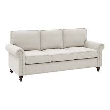 Classic Linen Blend Fabric Arm Sofa