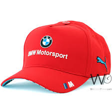 puma bmw m motorsport red baseball cap