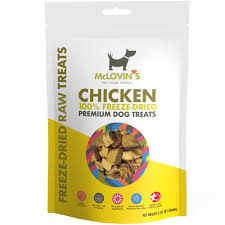 Freeze dried pet food is only a small segment of the pet food market and it is primarily used by pet food makers who want to include a raw food, usually made without preservatives, that is freeze dried as soon as it's made. Mclovin S Pet Food Chicken Freeze Dried Dog Treats 3 Oz From Entirelypets Accuweather Shop