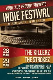 20 Free Indie Rock Music Events Flyers Templates Utemplates