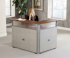 The variety of desk shapes makes it easier for you to pick the right option in accordance with your available space. Reception Desk For Small Space Novocom Top