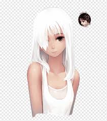 anime black hair color cartoon png