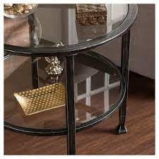 Jamel Round End Table Distressed