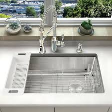 zuhne offset drain kitchen sink 16