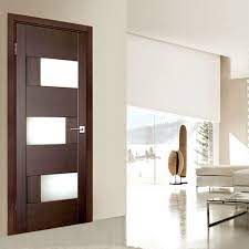 aries modern interior door with gl