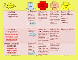Homeopathic Flow First Aid Charts