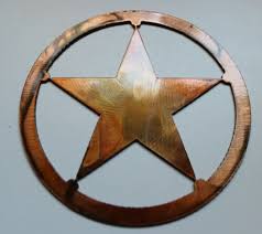 Texas Star Metal Wall Art Copper 5