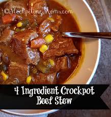 4 ing crockpot beef stew