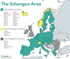 One of several european countries that touch the alps, austria's stunning mountain scenery was made famous by the sound of music and is a favorite spot for winter sports enthusiasts. Schengen Countries Schengen Area Good Day Song Area Map