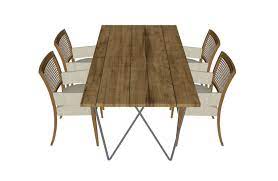 Wooden Garden Table With 4 Chairs