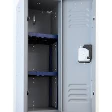 Install cabinets that span from floor to ceiling to increase space. Storage Concepts 12 In W X 14 In H X 10 In D Blue Adjustable Locker Shelf 2 Pack Ls01 L02 The Home Depot