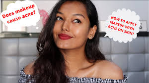 how to apply makeup if you have acne