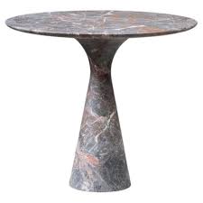 Grey Marble Side Table By Saint Lau