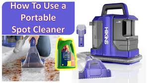 how to use a portable spot cleaner