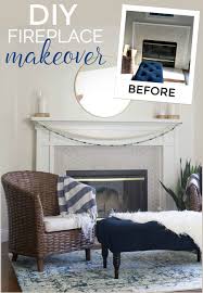 Fireplace Makeover How to build a Fireplace Mantel and Surround