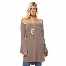 Delicate Isaac Liev Bell Sleeve Off The Shoulder Flowy Long