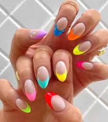 bright nails perfect for a summer mani