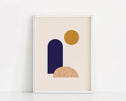 Abstract Color Shapes Art Print