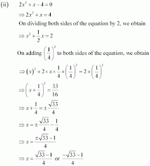 Chapter 4 Quadratic Equations Class 10